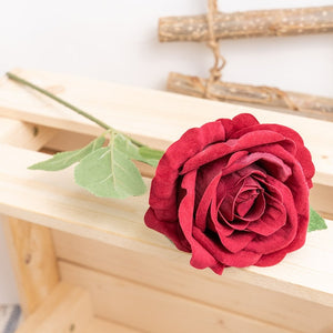 5Pcs NEW Artificial Flowers Rose Beautiful Red Silk Wedding Bouquet DIY Decor Fake Flower Branch for Home Party Table Decoration