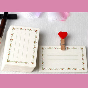 20pcs Vintage Blank Cards Diy Multi-Function Note Message Card Gift Postcards Word Card for Sketch Small Fresh Cute Blank Cards