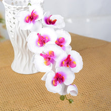 Artificial Silk White Orchid Flowers High Quality Butterfly Moth Fake Flower for Wedding Party Home Festival Decoration