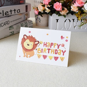 3D Pop-Up Cards Birthday Card for Girl Kids Wife Husband Birthday Cake Greeting Card Postcards Gifts Card with Envelope Stickers