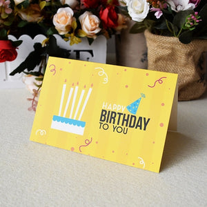 3D Pop-Up Cards Birthday Card for Girl Kids Wife Husband Birthday Cake Greeting Card Postcards Gifts Card with Envelope Stickers