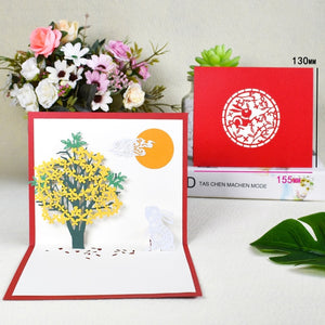 3D Pop-Up Cards Birthday Card for Girl Kids Wife Husband Birthday Cake Greeting Card Postcards Gifts Card with Envelope Stickers