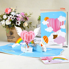 Love 3D Pop-Up Cards Valentines Day Gift Postcard with Envelope Stickers Wedding Invitation Greeting Cards Anniversary for Her