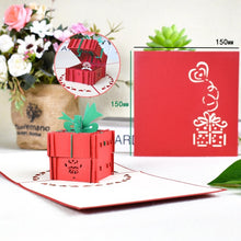 Love 3D Pop-Up Cards Valentines Day Gift Postcard with Envelope Stickers Wedding Invitation Greeting Cards Anniversary for Her