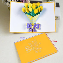 3D Pop-Up Flower Card Mothers Day Sympathy Thanksgiving Day Gifts Card Wedding Anniversary Birthday Greeting Cards Wife Her Girl