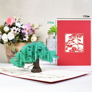 3D Pop-Up Flower Card Mothers Day Sympathy Thanksgiving Day Gifts Card Wedding Anniversary Birthday Greeting Cards Wife Her Girl