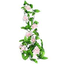 Silk Artificial Rose Vine Hanging Flowers For Wall Decoration Rattan Fake Plants Leaves Garland Romantic Wedding Home Decoration