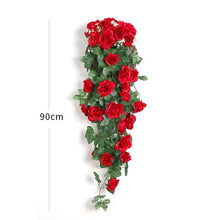 Artificial Flower Rattan Fake Flower Vine Decoration Wall Hanging Roses home decor accessories Wedding Decorative Flowers Wreath